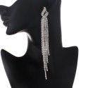 KOLCZYKI Długie 15,6 cm Ozdobne cyrkonie sztyft K1694 KOLCZYKI Długie 15,6 cm Ozdobne cyrkonie sztyft K1694
