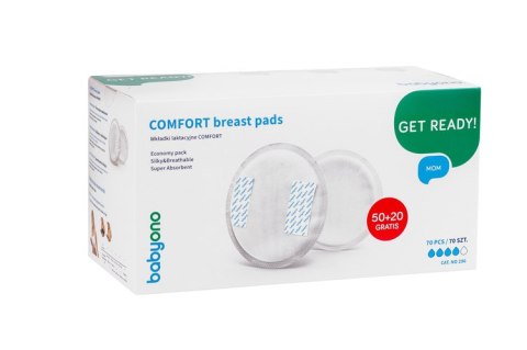 296 WKŁAD.LAKT.COMFORT 50 + 20 GRATIS BabyOno 296 WKŁAD.LAKT.COMFORT 50 + 20 GRATIS BabyOno