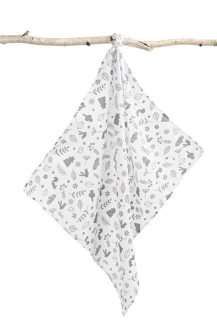 PIELUCHA MUŚLINOWA LAS BIAŁY 70 X 80 PIELUCHA MUŚLINOWA LAS BIAŁY 70 X 80