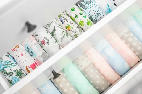 PIELUCHA MUŚLINOWA LAS BIAŁY 70 X 80 PIELUCHA MUŚLINOWA LAS BIAŁY 70 X 80