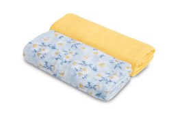 PIELUCHA BAMBUSOWA 2-pak MIĘTA+ŻÓŁTY 120X120