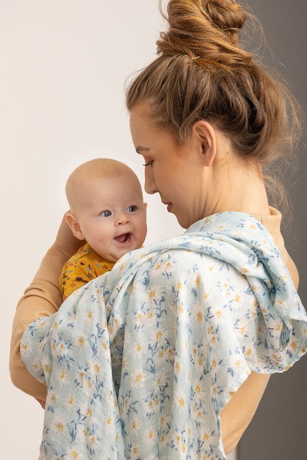 PIELUCHA BAMBUSOWA 2-pak MIĘTA+ŻÓŁTY 120X120 PIELUCHA BAMBUSOWA 2-pak MIĘTA+ŻÓŁTY 120X120