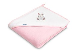 OKRYCIE KĄPIELOWE FROTTE 100X100 KRÓLICZEK RÓŻOWY
