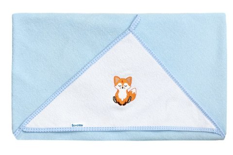 OKRYCIE KĄPIELOWE FROTTE 100X100 LISEK NIEBIESKI OKRYCIE KĄPIELOWE FROTTE 100X100 LISEK NIEBIESKI