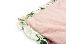 KOMPLET DO WÓZKA VELVET Z FALBANKĄ MAGNOLIA RÓŻOWY