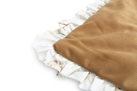KOMPLET DO WÓZKA VELVET Z FALBANKĄ SEN BEŻOWY KOMPLET DO WÓZKA VELVET Z FALBANKĄ SEN BEŻOWY