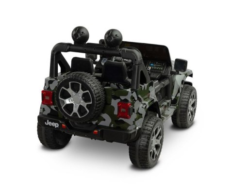 TERENOWY POJAZD NA AKUMULATOR JEEP RUBICON CAMO TERENOWY POJAZD NA AKUMULATOR JEEP RUBICON CAMO