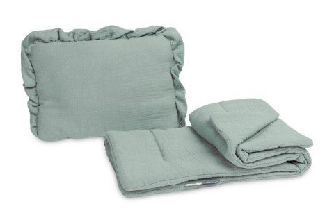 KOMPLET DO WÓZKA MUŚLINOWY - KHAKI KOMPLET DO WÓZKA MUŚLINOWY - KHAKI