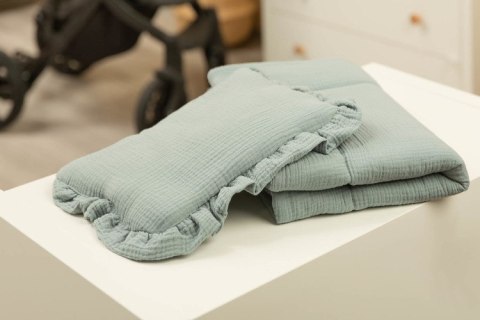 KOMPLET DO WÓZKA MUŚLINOWY - KHAKI KOMPLET DO WÓZKA MUŚLINOWY - KHAKI