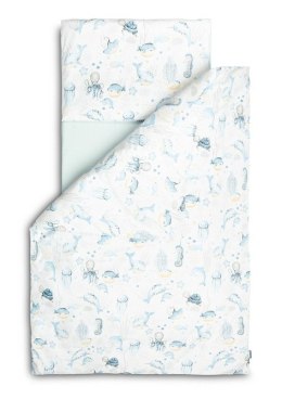KOMPLET POŚCIELI 2 EL.+ PRZEŚCIERADŁO PODWODNY ŚWIAT 100X135 CM       