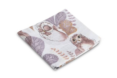 PIELUCHA MUŚLINOWA 70X80 CM PUCHACZE PIELUCHA MUŚLINOWA 70X80 CM PUCHACZE