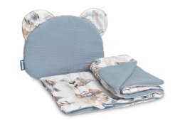 KOMPLET MUŚLINOWY DO WÓZKA - SMOKI JEANS