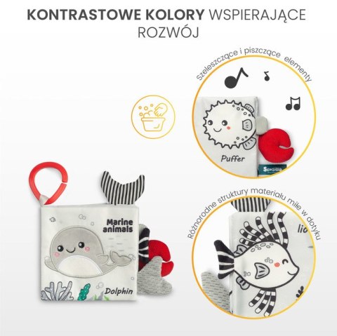 BLACK&WHITE KSIĄŻECZKA MATERIAŁOWA DELFIN BLACK&WHITE KSIĄŻECZKA MATERIAŁOWA DELFIN