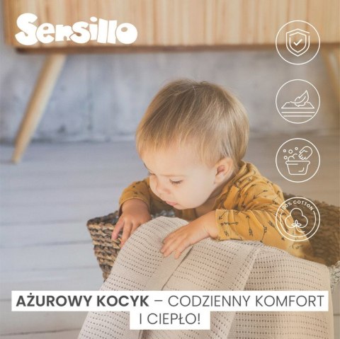 KOC AŻUROWY MOLI BEŻ KAWA KOC AŻUROWY MOLI BEŻ KAWA