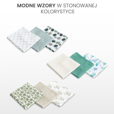 PIELUCHA BAMBUSOWA 3-pak JEŻYK BLUE 70X80 PIELUCHA BAMBUSOWA 3-pak JEŻYK BLUE 70X80
