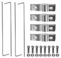 Pergola metalowa łuk czarna 240 cm
