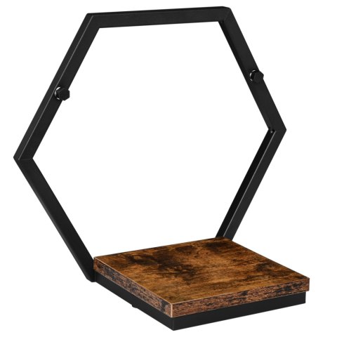 Kwietnik metalowy półka czarna Honung Rustic loft Kwietnik metalowy półka czarna Honung Rustic loft