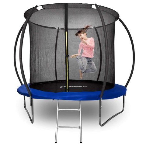 Trampolina z siatką i drabinką HENZEN 305 cm niebieska FT10 Trampolina z siatką i drabinką HENZEN 305 cm niebieska FT10