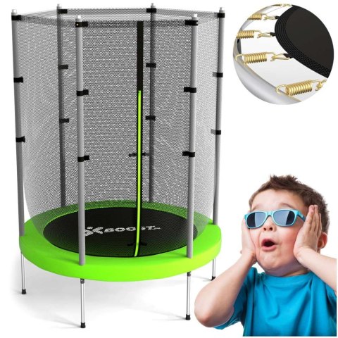 Trampolina z siatką SAUT 140 cm zielona Trampolina z siatką SAUT 140 cm zielona