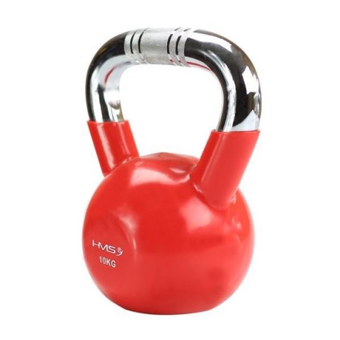 KTC10 RED UCHWYT CHROM RADEŁKOWANY KETTLEBELL ŻELIWNY HMS KTC10 RED UCHWYT CHROM RADEŁKOWANY KETTLEBELL ŻELIWNY HMS