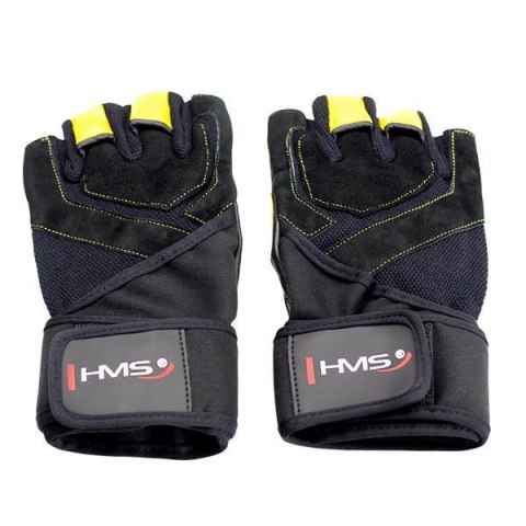 RST01 BLACK/YELLOW ROZM. M RĘKAWICE NA SIŁOWNIĘ HMS RST01 BLACK/YELLOW ROZM. M RĘKAWICE NA SIŁOWNIĘ HMS