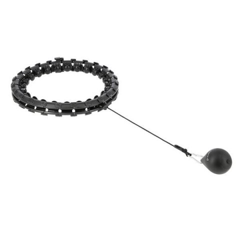 HHW01 BLACK HULA HOP Z WYPUSTKAMI I OBCIĄŻNIKIEM HMS HHW01 BLACK HULA HOP Z WYPUSTKAMI I OBCIĄŻNIKIEM HMS