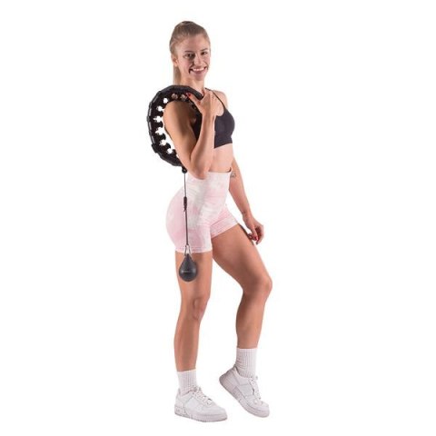 HHW01 BLACK HULA HOP Z WYPUSTKAMI I OBCIĄŻNIKIEM HMS HHW01 BLACK HULA HOP Z WYPUSTKAMI I OBCIĄŻNIKIEM HMS