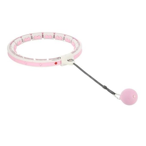 HHW06 PINK HULA HOP Z WYPUSTKAMI I OBCIĄŻNIKIEM + LICZNIK HMS HHW06 PINK HULA HOP Z WYPUSTKAMI I OBCIĄŻNIKIEM + LICZNIK HMS