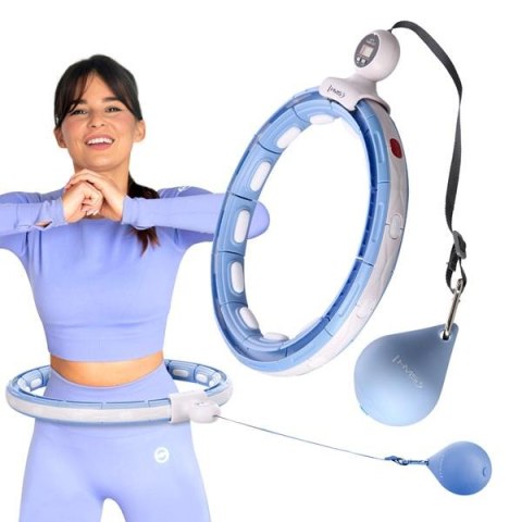 HHM15 HULA HOP BLUE Z MAGNESEM I OBCIĄŻNIKIEM + LICZNIK HMS HHM15 HULA HOP BLUE Z MAGNESEM I OBCIĄŻNIKIEM + LICZNIK HMS