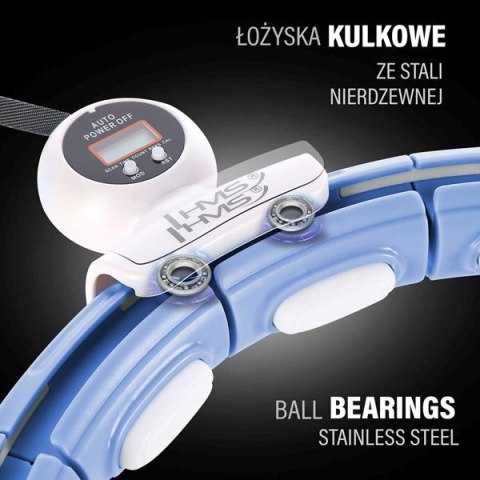 HHM15 HULA HOP BLUE Z MAGNESEM I OBCIĄŻNIKIEM + LICZNIK HMS HHM15 HULA HOP BLUE Z MAGNESEM I OBCIĄŻNIKIEM + LICZNIK HMS