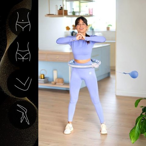 HHM15 HULA HOP BLUE Z MAGNESEM I OBCIĄŻNIKIEM + LICZNIK HMS HHM15 HULA HOP BLUE Z MAGNESEM I OBCIĄŻNIKIEM + LICZNIK HMS