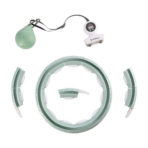 HHM15 HULA HOP GREEN Z MAGNESEM I OBCIĄŻNIKIEM + LICZNIK HMS HHM15 HULA HOP GREEN Z MAGNESEM I OBCIĄŻNIKIEM + LICZNIK HMS