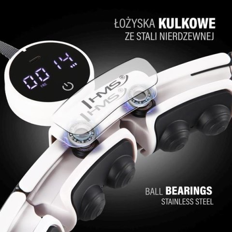 HHM16 HULA HOP WHITE Z MAGNESAMI I OBCIĄŻNIKIEM + LICZNIK HMS HHM16 HULA HOP WHITE Z MAGNESAMI I OBCIĄŻNIKIEM + LICZNIK HMS