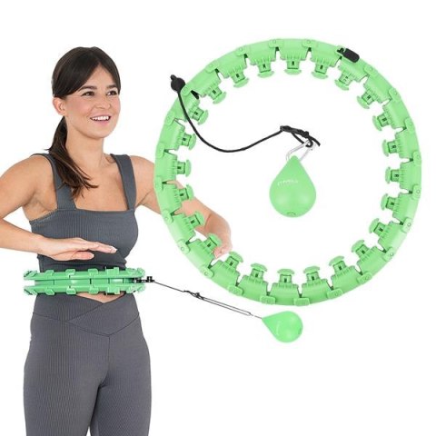 HHW01 HULA HOP GREEN Z WYPUSTKAMI I OBCIĄŻNIKIEM HMS HHW01 HULA HOP GREEN Z WYPUSTKAMI I OBCIĄŻNIKIEM HMS
