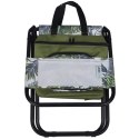 KRZESŁO WĘDKARSKIE TURYSTYCZNE SKŁADANE JUNGLE LIGHT Z TORBĄ POD SIEDZISKIEM 35X34X58CM