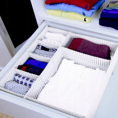 Organizer do szuflady do przycinania na wymiar 4 szt. 10x40 cm Organizer do szuflady do przycinania na wymiar 4 szt. 10x40 cm