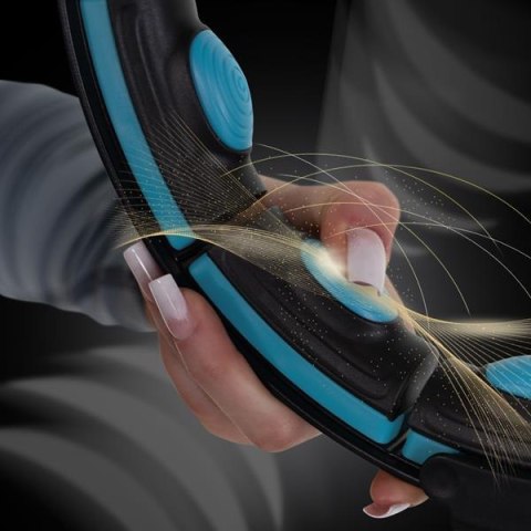 HHM17 HULA HOP BLACK/TURQUOISE Z MAGNESAMI I OBCIĄŻNIKIEM + LICZNIK HMS HHM17 HULA HOP BLACK/TURQUOISE Z MAGNESAMI I OBCIĄŻNIKIEM + LICZNIK HMS