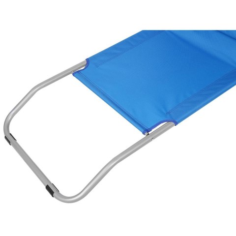 LEŻAK SKŁADANY PLAŻOWY Z DASZKIEM NA KÓŁKACH 116x62x60-90CM NIEBIESKI LEŻAK SKŁADANY PLAŻOWY Z DASZKIEM NA KÓŁKACH 116x62x60-90CM NIEBIESKI