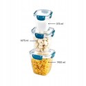 Kpl pojemników kwadratowych MASTER 3 cz. 575,1075,1900 ml Kpl pojemników kwadratowych MASTER 3 cz. 575,1075,1900 ml
