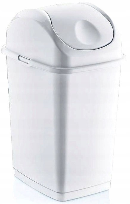 Pojemnik uchylny SLIM 18 l biały 290x235x461 mm Pojemnik uchylny SLIM 18 l biały 290x235x461 mm