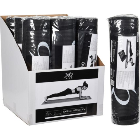 MATA DO JOGI NBR CZARNA 10MM 183x58CM XQMAX MATA DO JOGI NBR CZARNA 10MM 183x58CM XQMAX