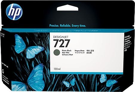Wkład HP Czarny matowy wkład atramentowy HP 727 Designjet 130 ml B3P22A Wkład HP Czarny matowy wkład atramentowy HP 727 Designjet 130 ml B3P22A