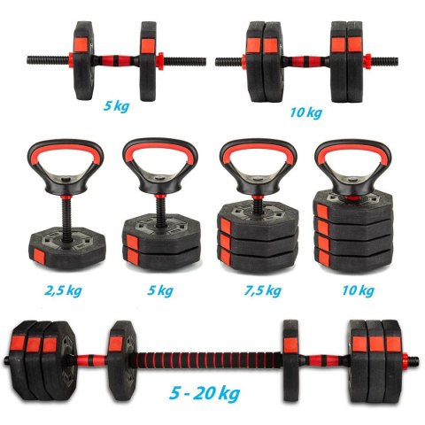 HANTLA KOMPOZYTOWA KETTLEBELL 4W1 20KG ENERO FIT HANTLA KOMPOZYTOWA KETTLEBELL 4W1 20KG ENERO FIT
