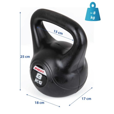 HANTLA KOMPOZYTOWA KETTLEBELL 8 KG ODWAŻNIK ENERO FIT HANTLA KOMPOZYTOWA KETTLEBELL 8 KG ODWAŻNIK ENERO FIT