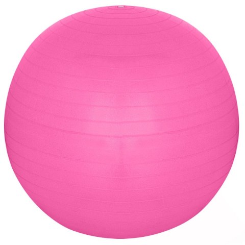 PIŁKA GIMNASTYCZNA DO ĆWICZEŃ FITNESS 65CM ANTIBURST RÓŻOWA PIŁKA GIMNASTYCZNA DO ĆWICZEŃ FITNESS 65CM ANTIBURST RÓŻOWA