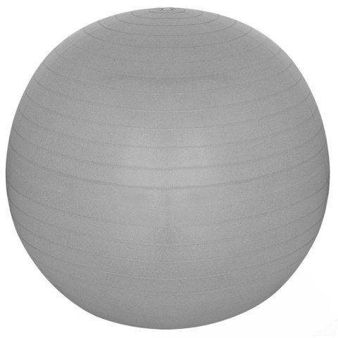 PIŁKA GIMNASTYCZNA DO ĆWICZEŃ FITNESS 75CM ANTIBURST SZARA PIŁKA GIMNASTYCZNA DO ĆWICZEŃ FITNESS 75CM ANTIBURST SZARA