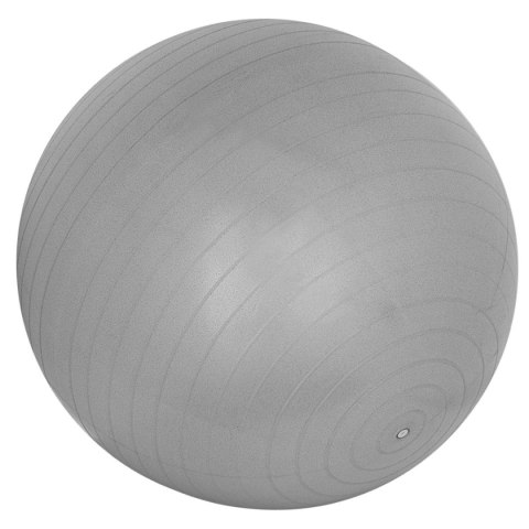 PIŁKA GIMNASTYCZNA DO ĆWICZEŃ FITNESS 75CM ANTIBURST SZARA PIŁKA GIMNASTYCZNA DO ĆWICZEŃ FITNESS 75CM ANTIBURST SZARA