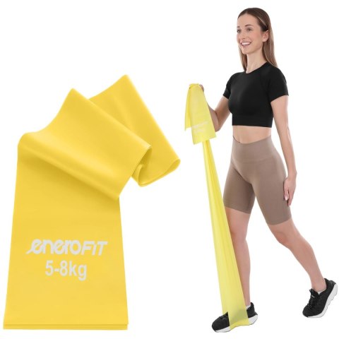 TAŚMA TRENINGOWA DO ĆWICZEŃ PILATES 2000x150x0,25MM 5-8KG ŻÓŁTA TAŚMA TRENINGOWA DO ĆWICZEŃ PILATES 2000x150x0,25MM 5-8KG ŻÓŁTA