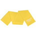 TAŚMA TRENINGOWA DO ĆWICZEŃ PILATES 2000x150x0,25MM 5-8KG ŻÓŁTA