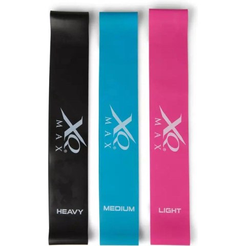 ZESTAW 3 GUM TAŚM DO ĆWICZEŃ STRETCH BAND XQMAX ZESTAW 3 GUM TAŚM DO ĆWICZEŃ STRETCH BAND XQMAX